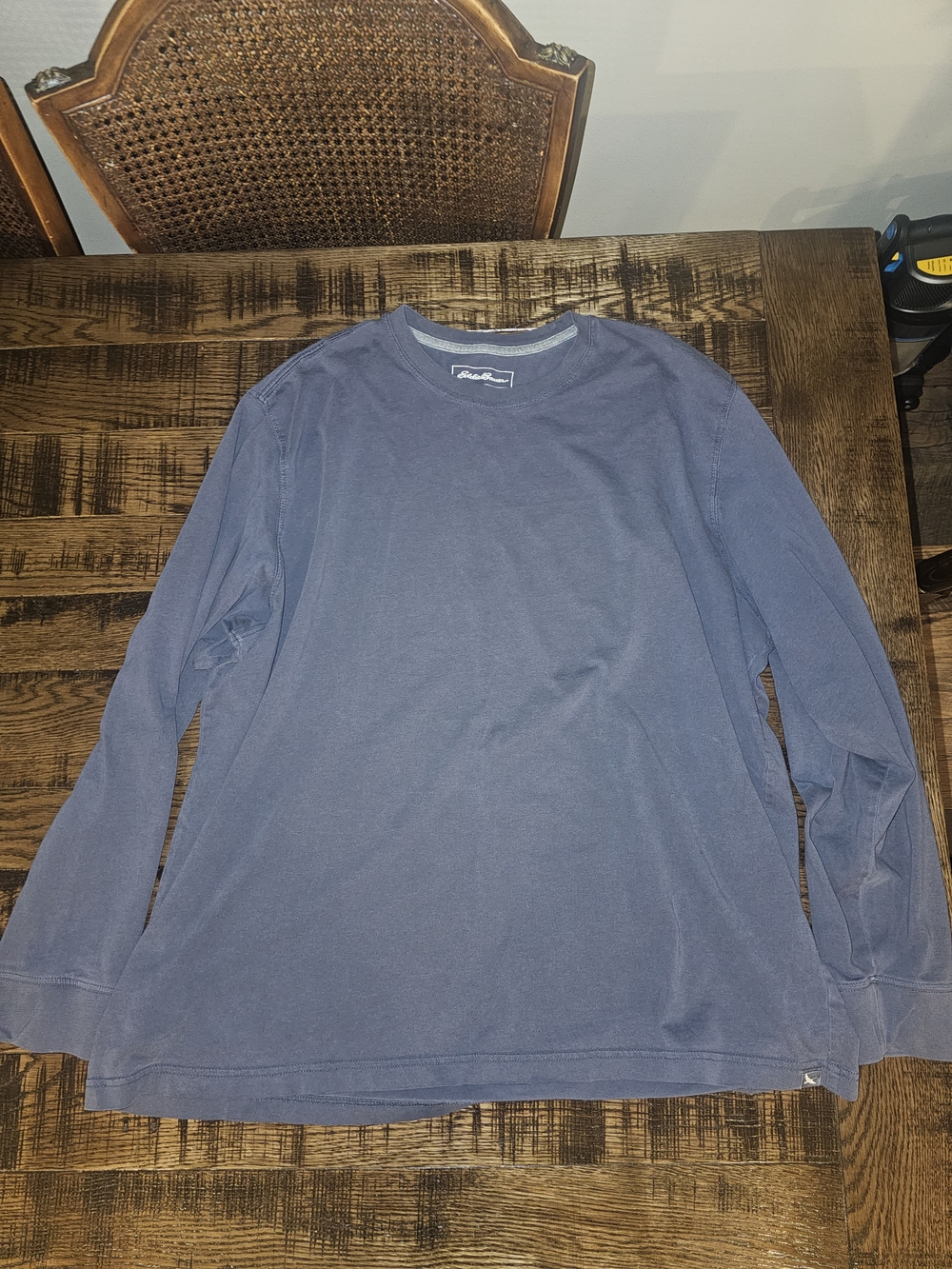 Eddie Bauer Men's Long Sleeve Crewneck Tee - Blue